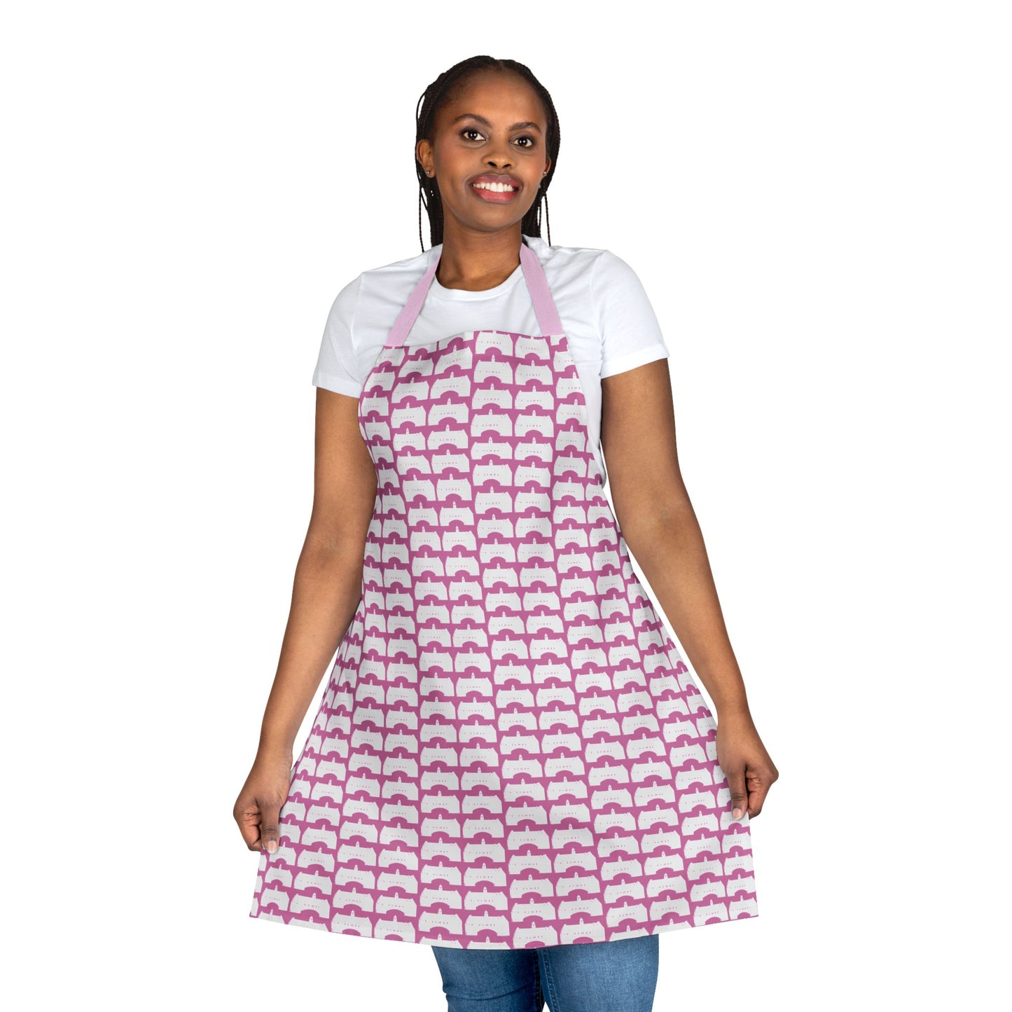Exclusive Towers Apron, Pink