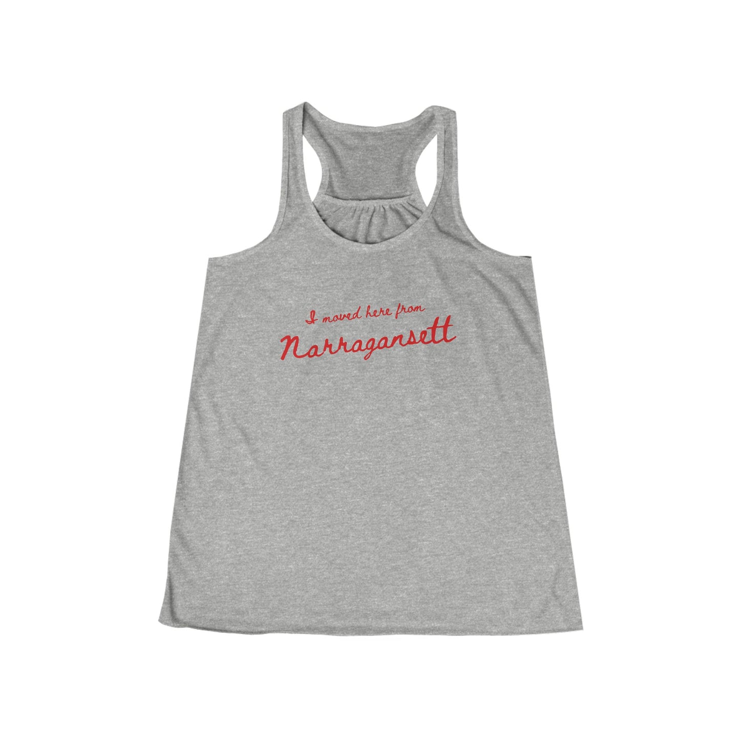I Moved Here From Narragansett - Racerback Tank