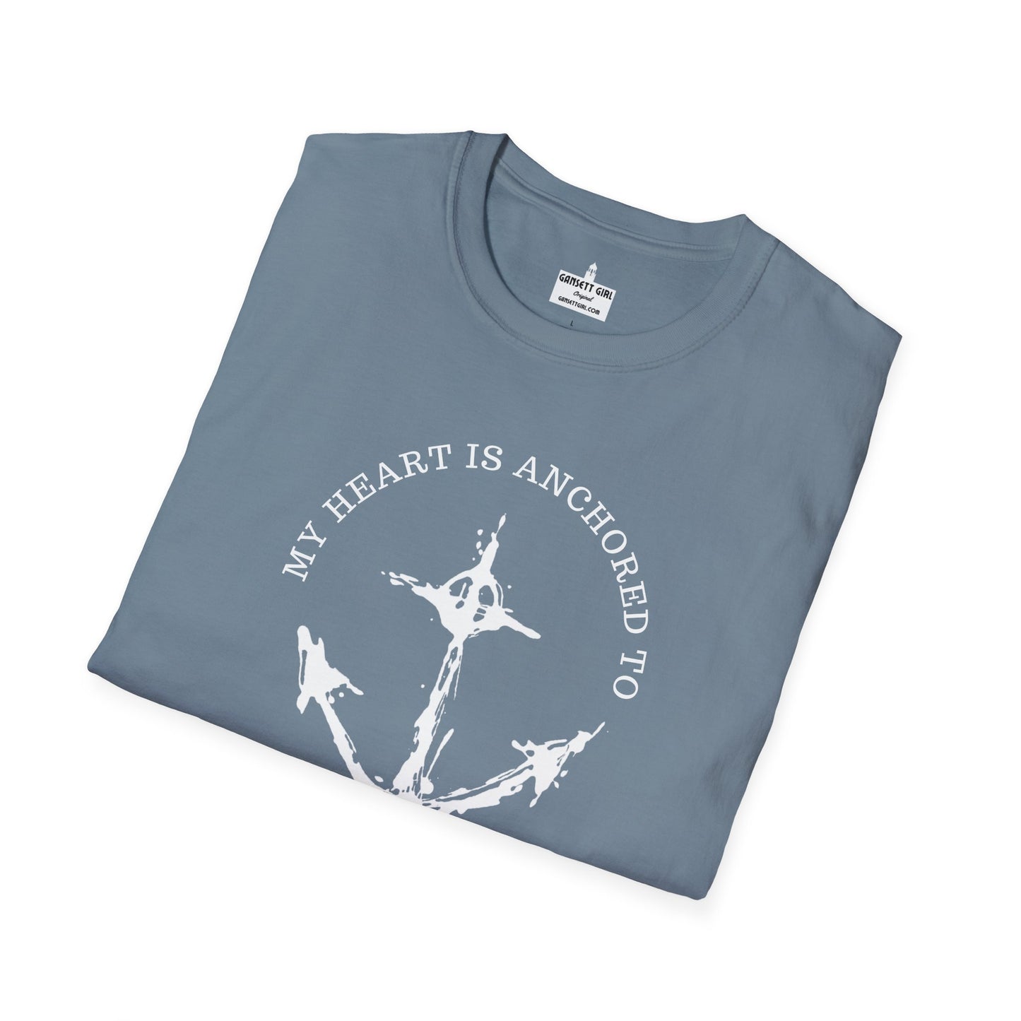 Anchored Heart Rhode Island Tee