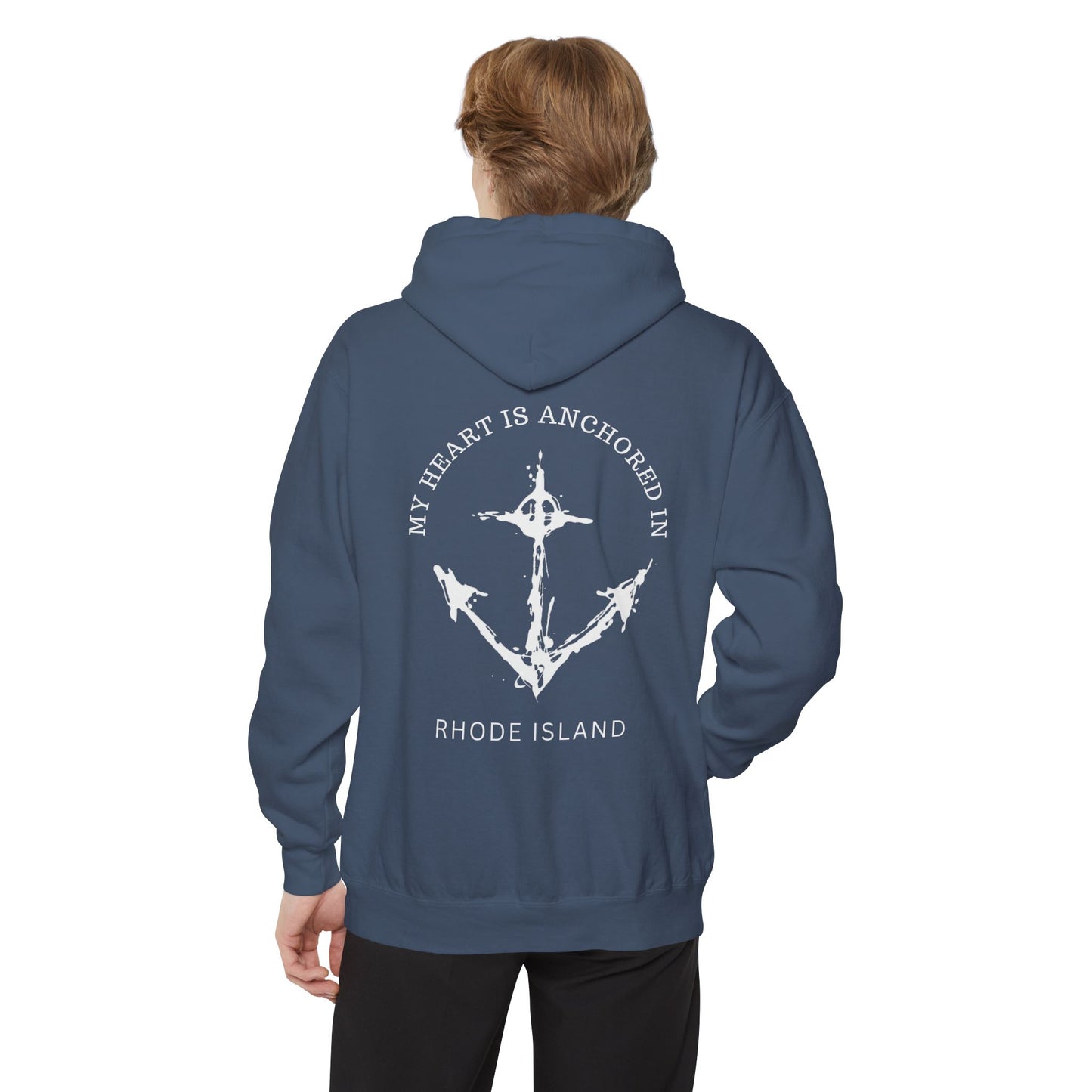 Anchored in Rhode Island Hoodie