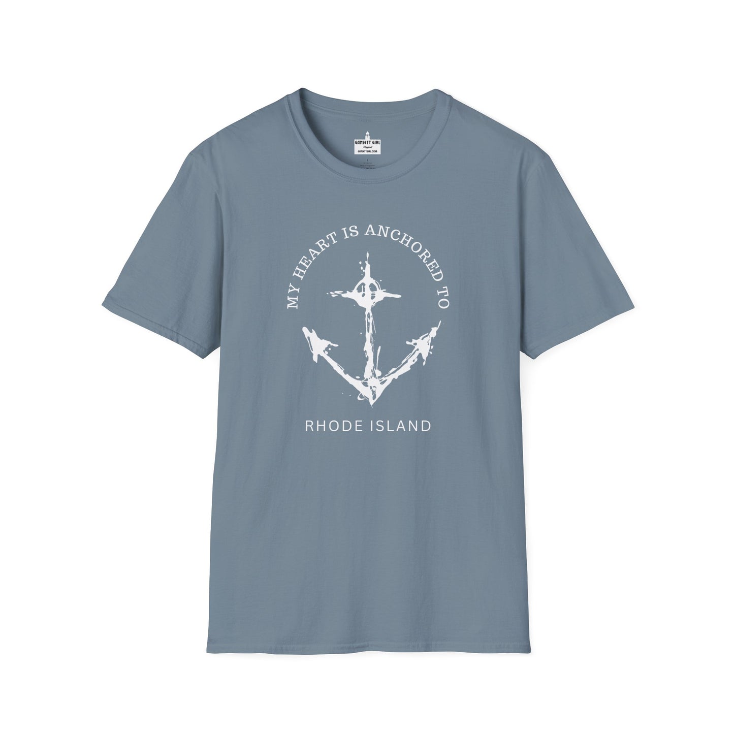 Anchored Heart Rhode Island Tee
