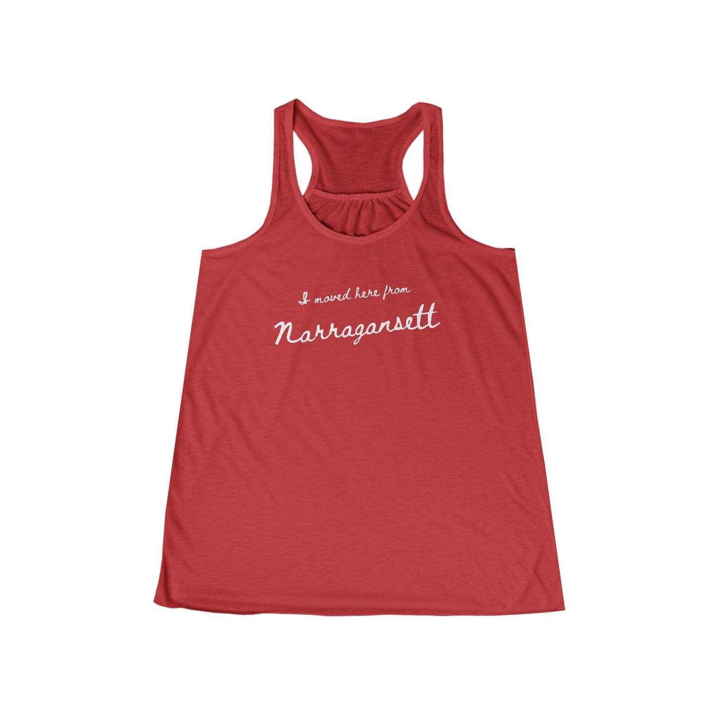 I Moved Here From Narragansett - Racerback Tank