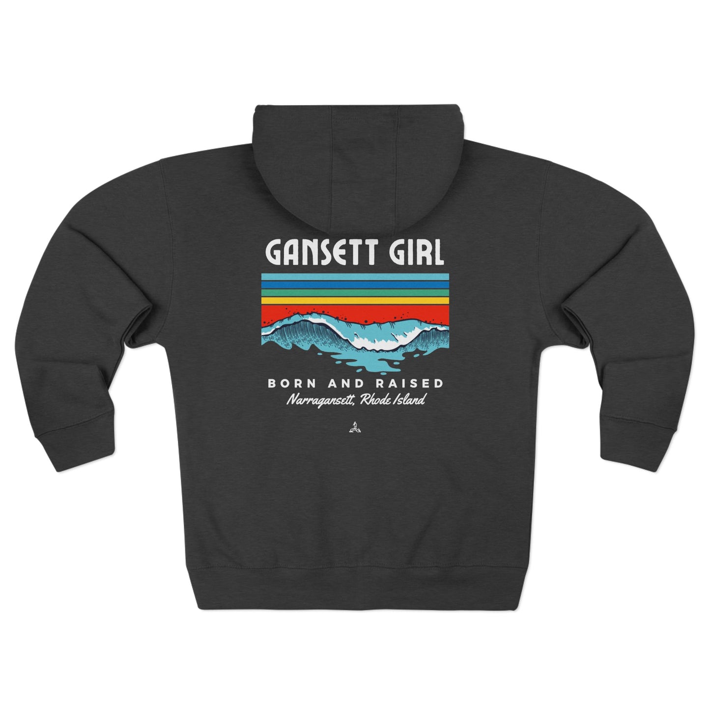 Gansett Born & Raised Unisex Zip Hoodie