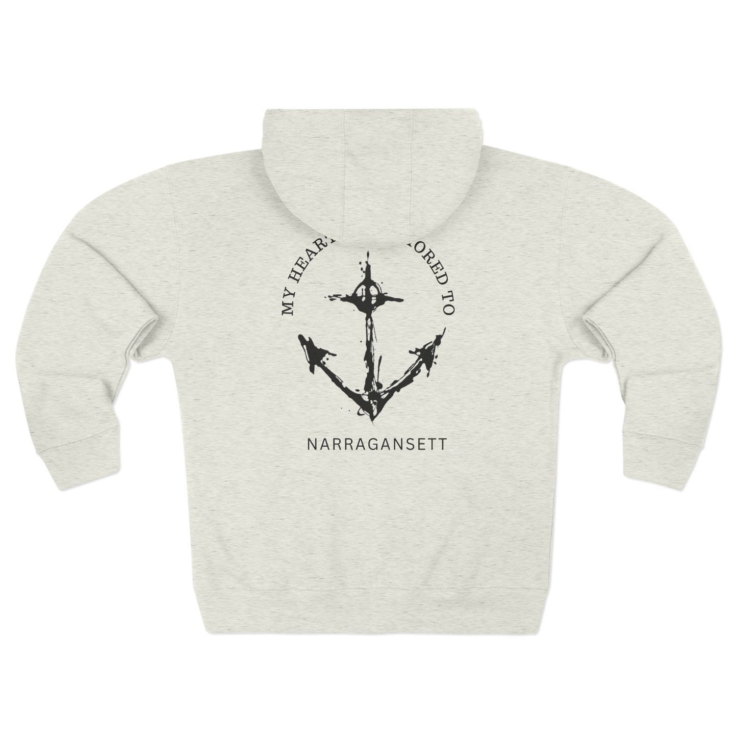 Anchored Heart Unisex Zip Hoodie