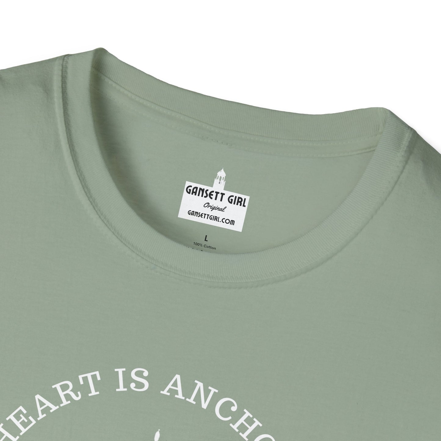 Anchored Heart Rhode Island Tee