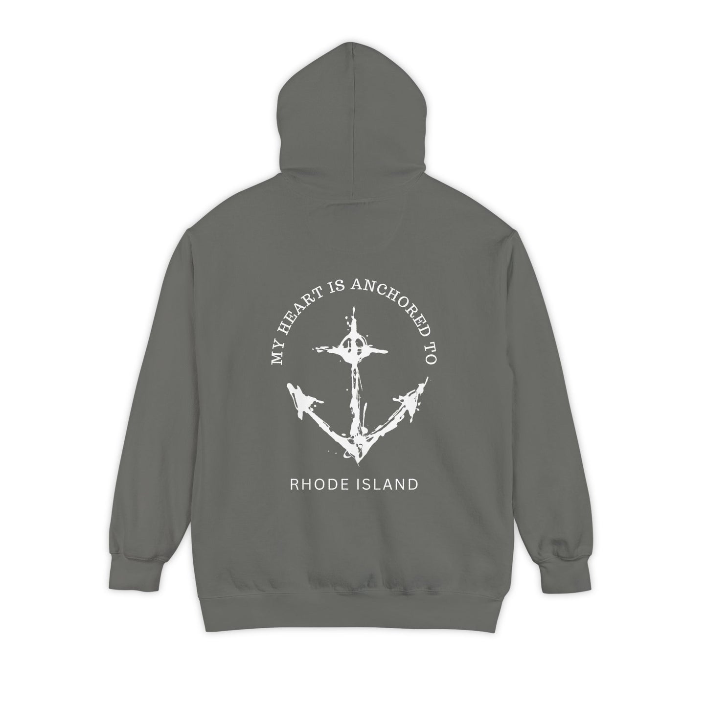 Anchored Heart Rhode Island Hoodie