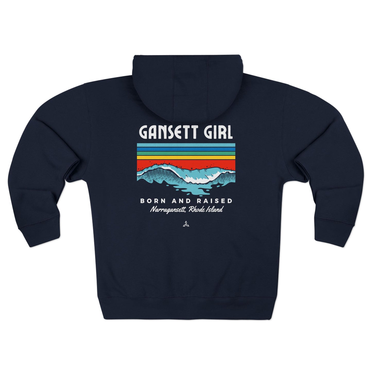 Gansett Born & Raised Unisex Zip Hoodie