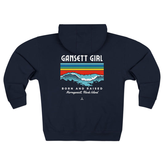 Gansett Born & Raised Unisex Zip Hoodie