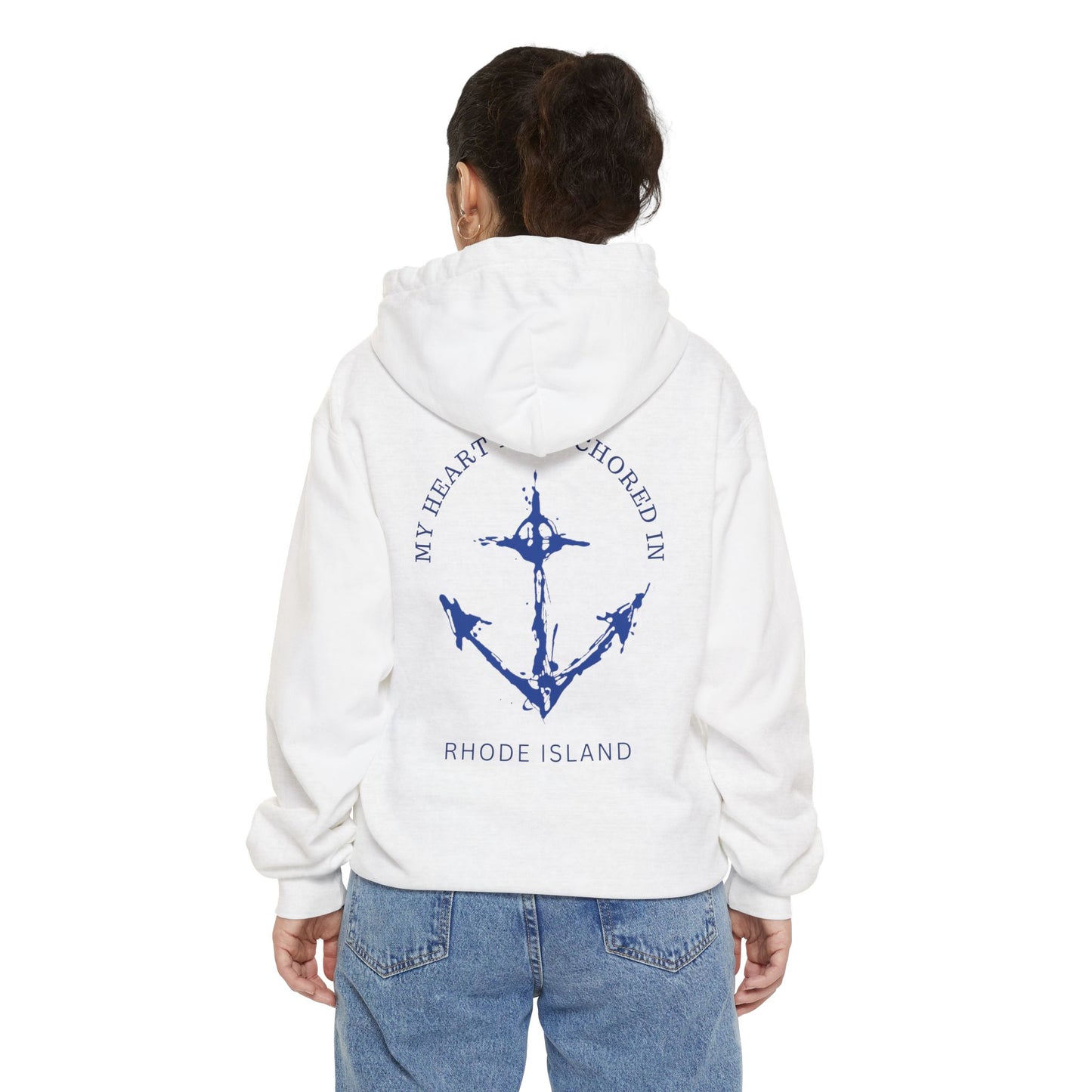 Anchored in Rhode Island Hoodie