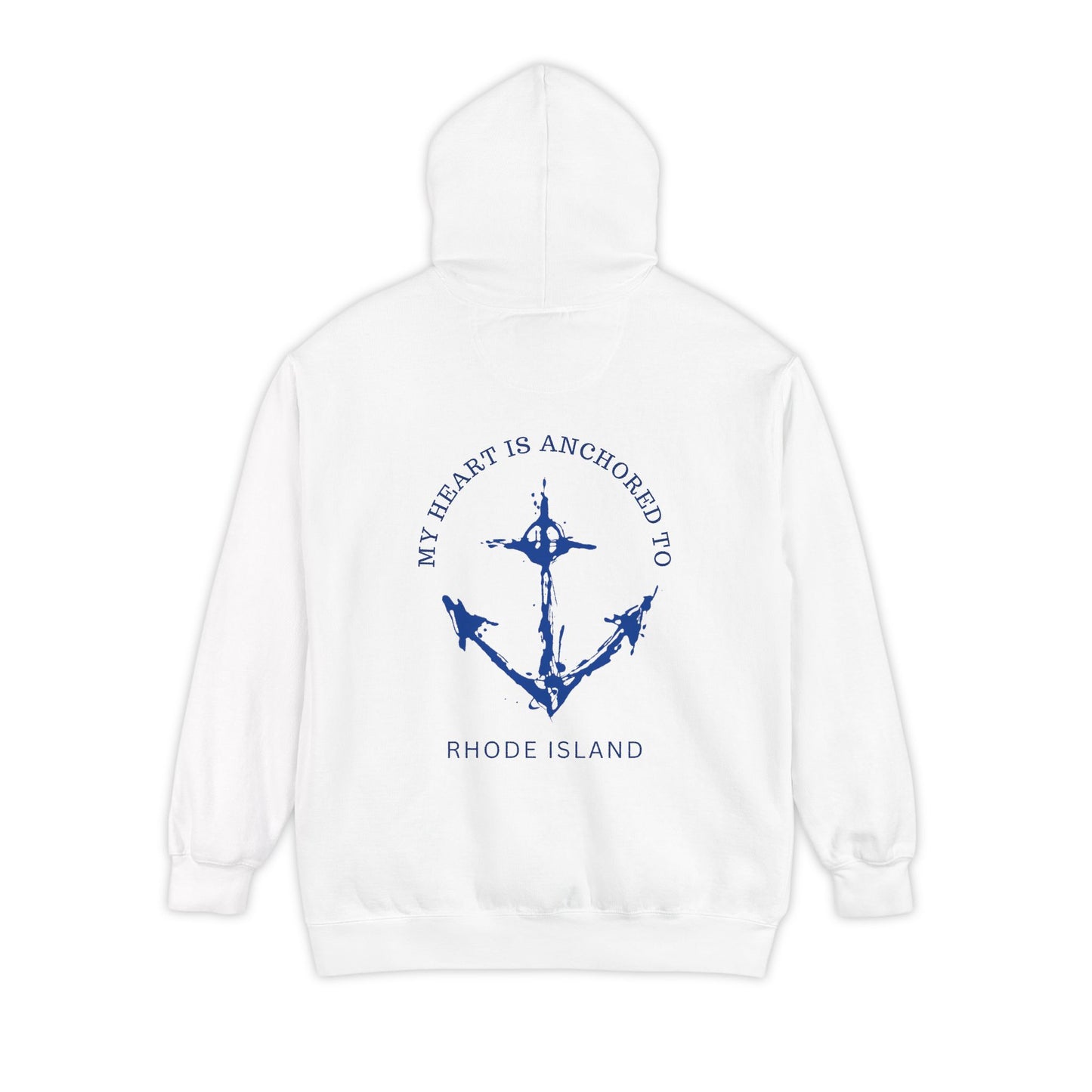 Anchored Heart Rhode Island Hoodie