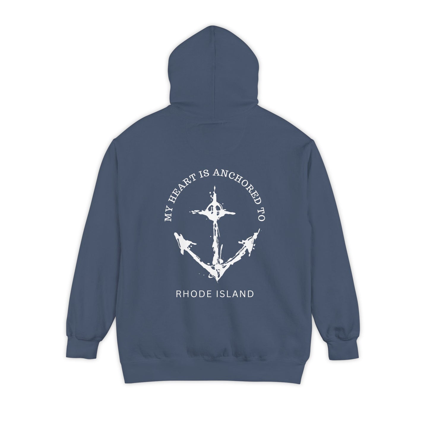 Anchored Heart Rhode Island Hoodie