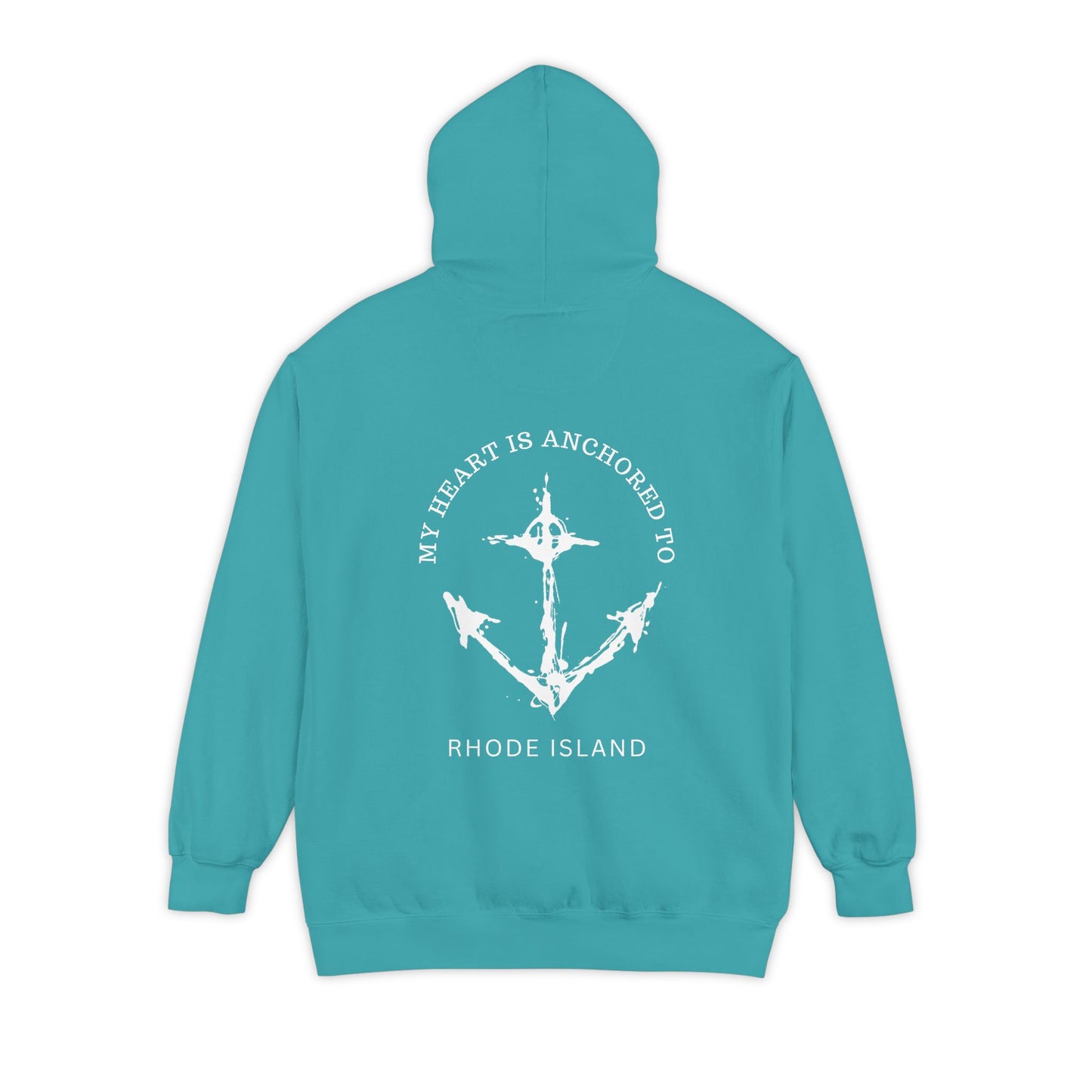 Anchored Heart Rhode Island Hoodie