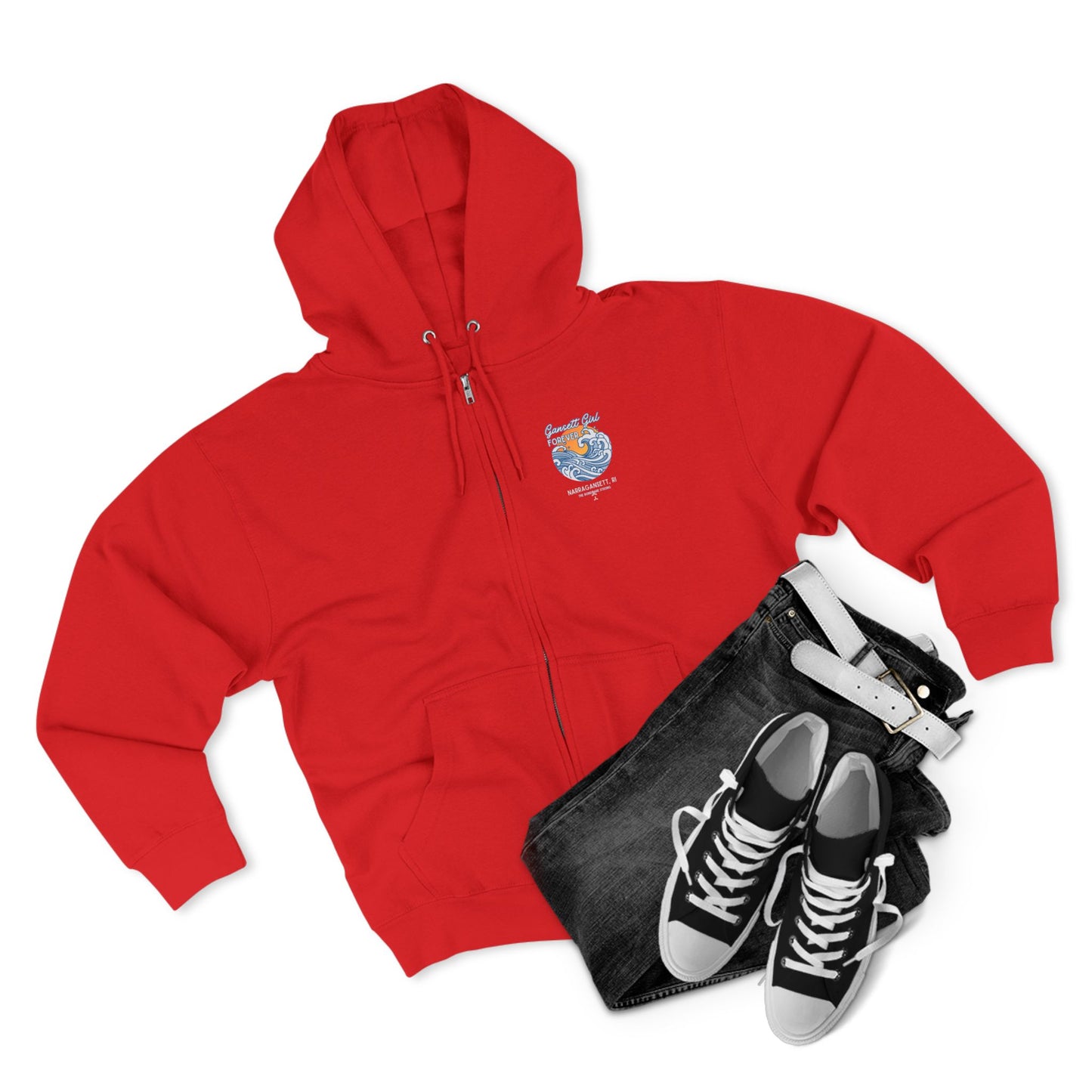 Gansett Girl Forever Unisex Zip Hoodie