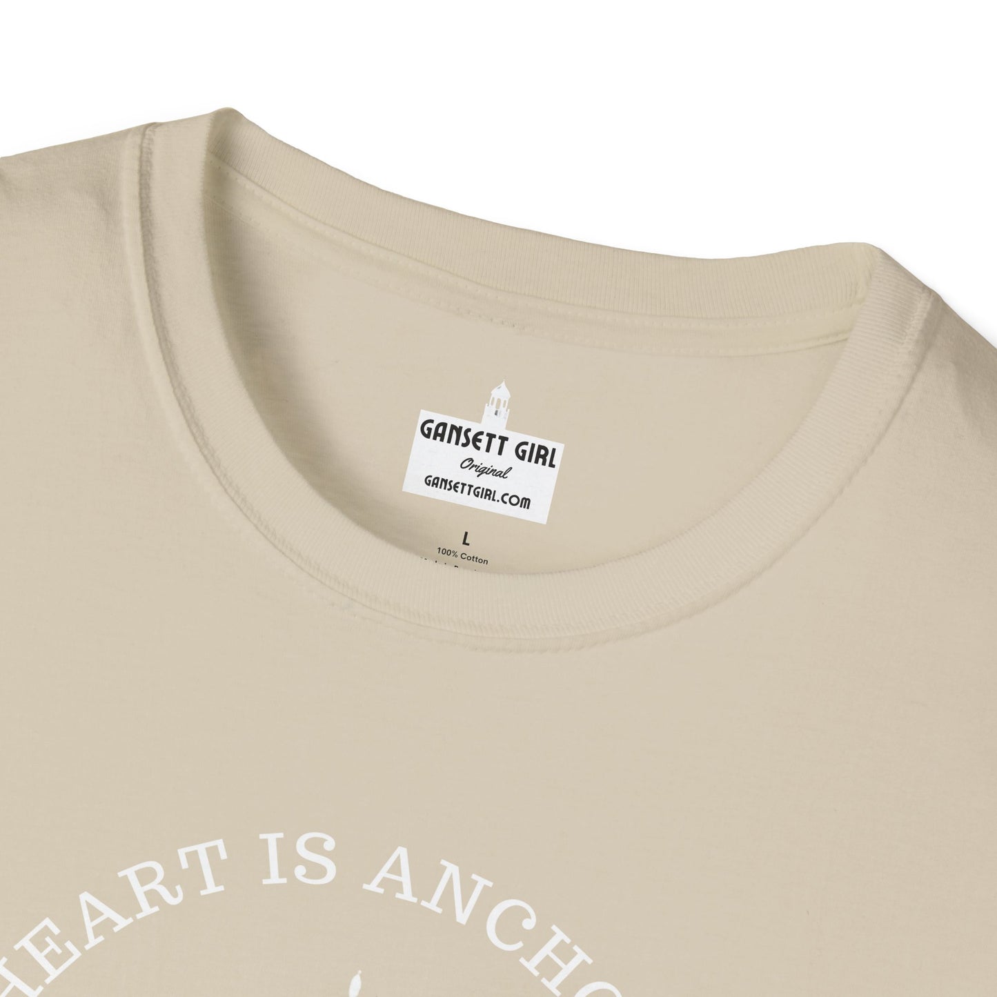 Anchored Heart Rhode Island Tee