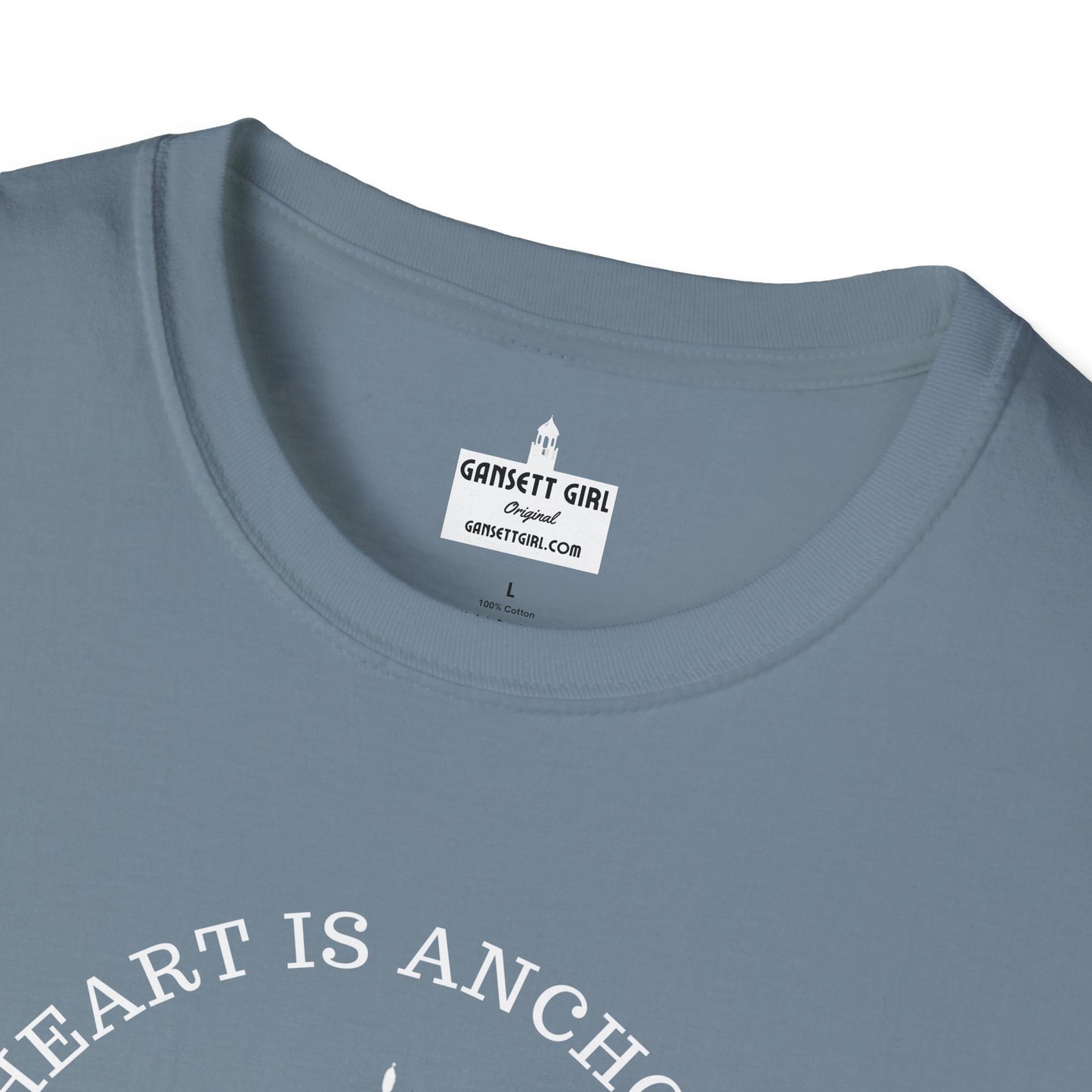 Anchored Heart Rhode Island Tee