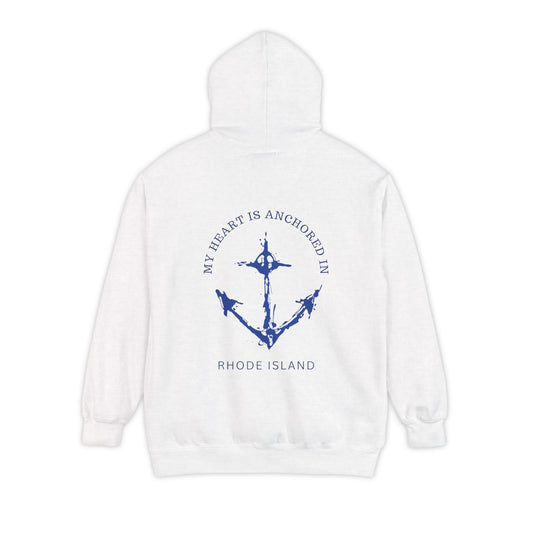 Anchored in Rhode Island Hoodie