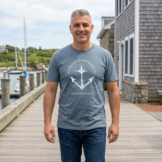 Anchored Heart Gansett Tee