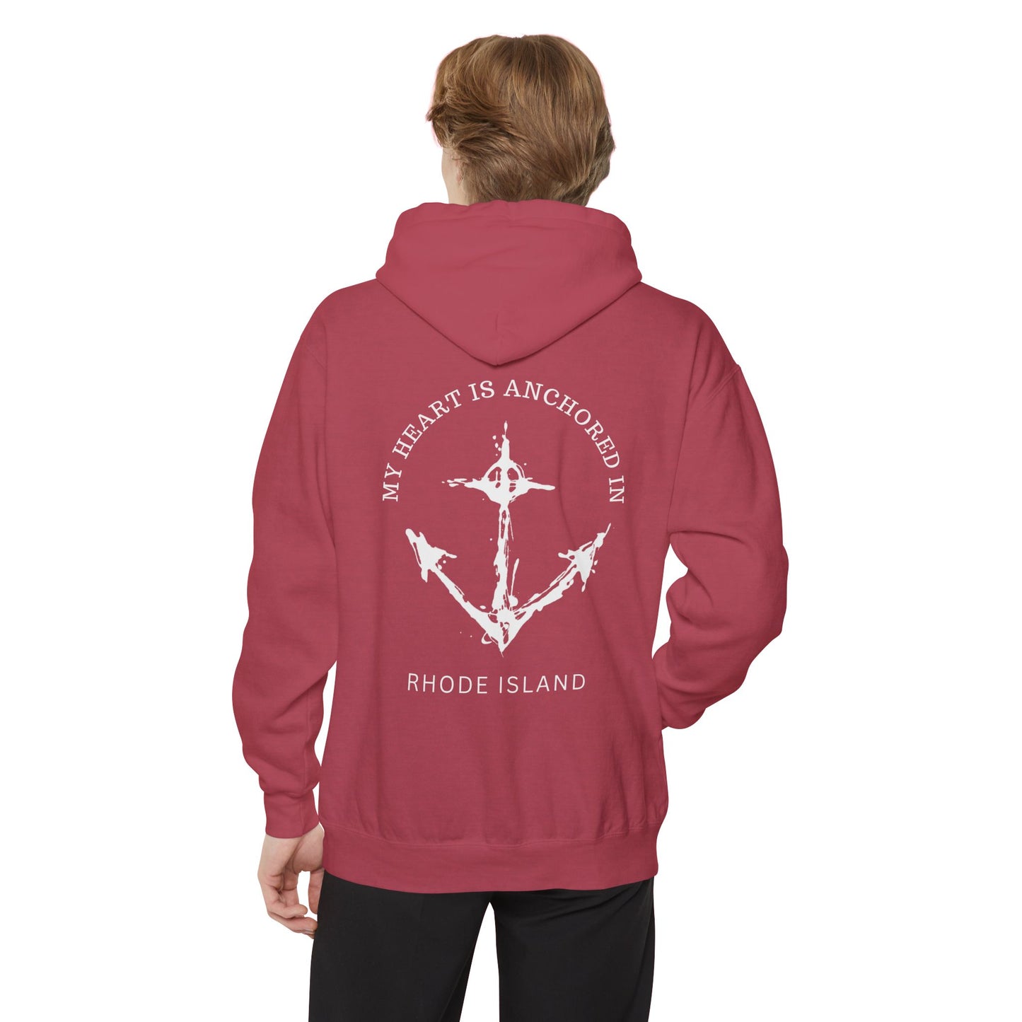 Anchored in Rhode Island Hoodie