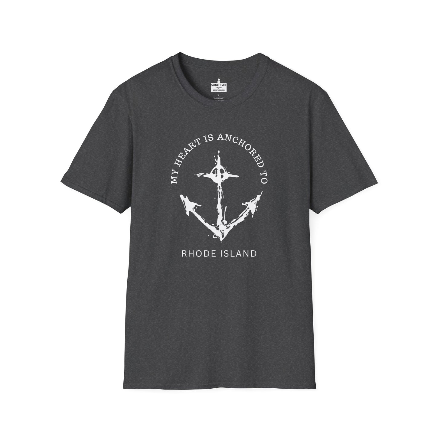 Anchored Heart Rhode Island Tee