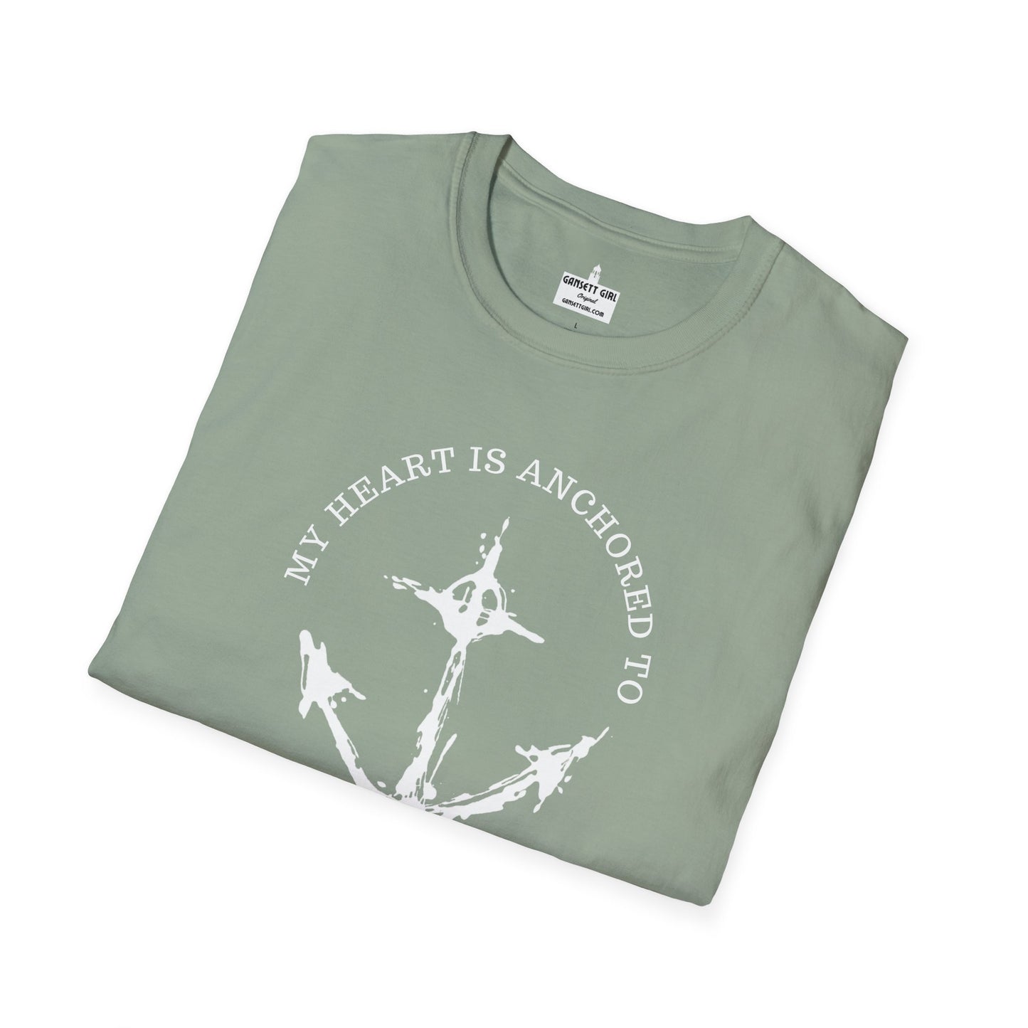 Anchored Heart Rhode Island Tee