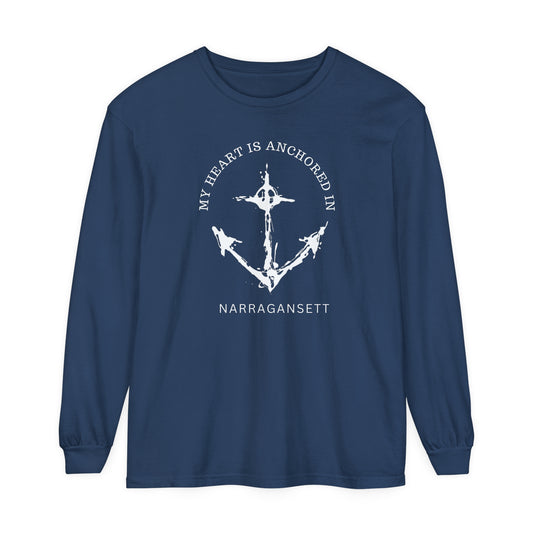 Anchored in Gansett Long Sleeve Shirt