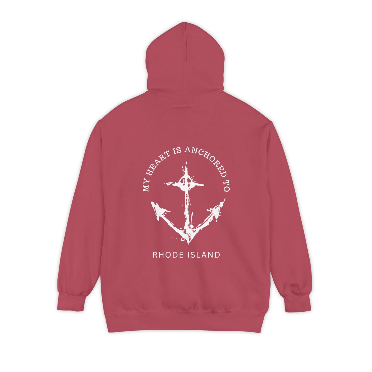 Anchored Heart Rhode Island Hoodie