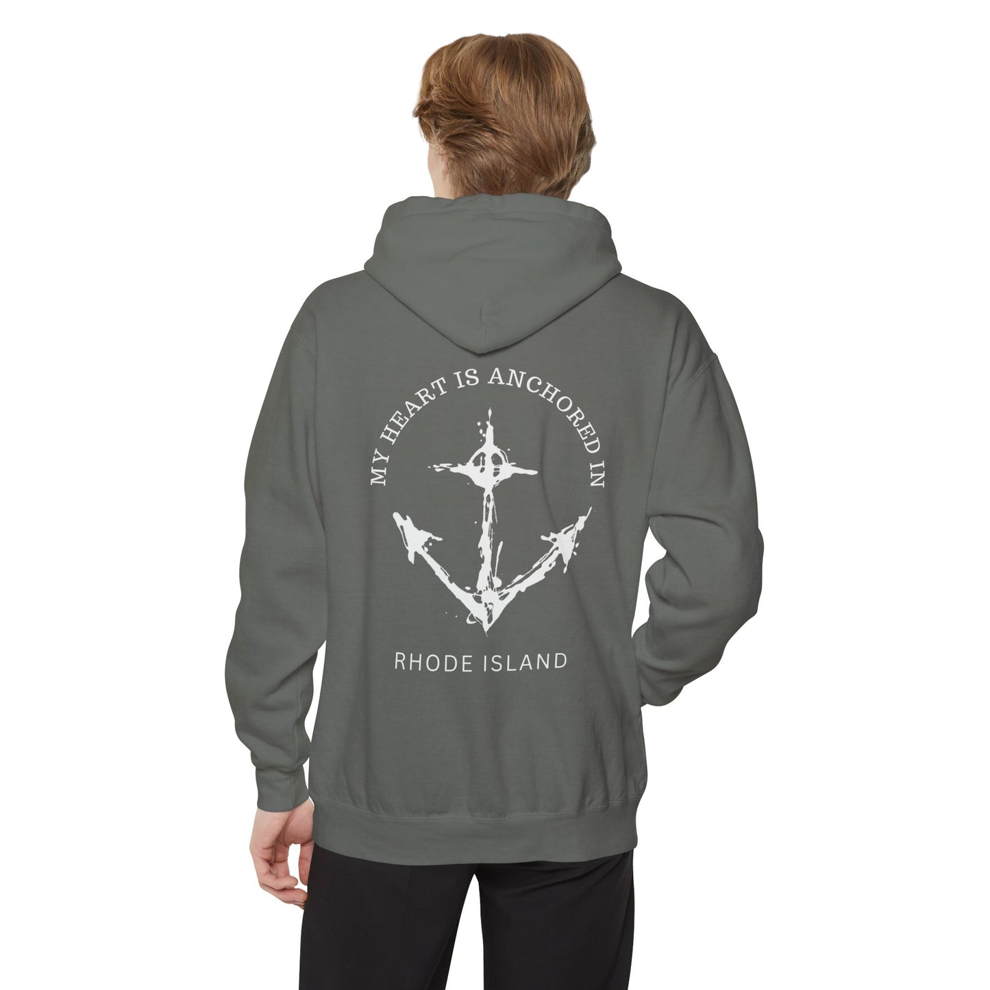 Anchored in Rhode Island Hoodie