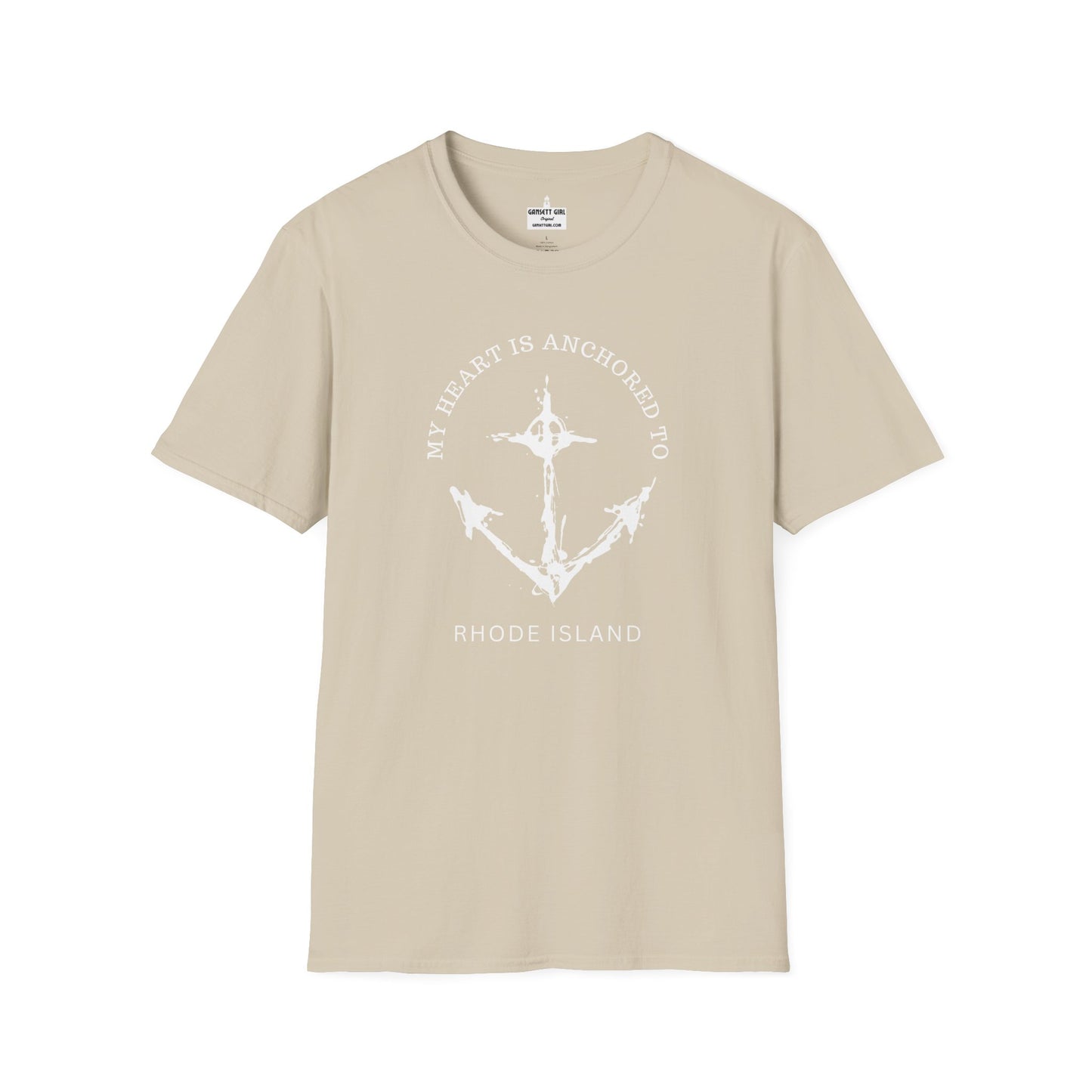 Anchored Heart Rhode Island Tee