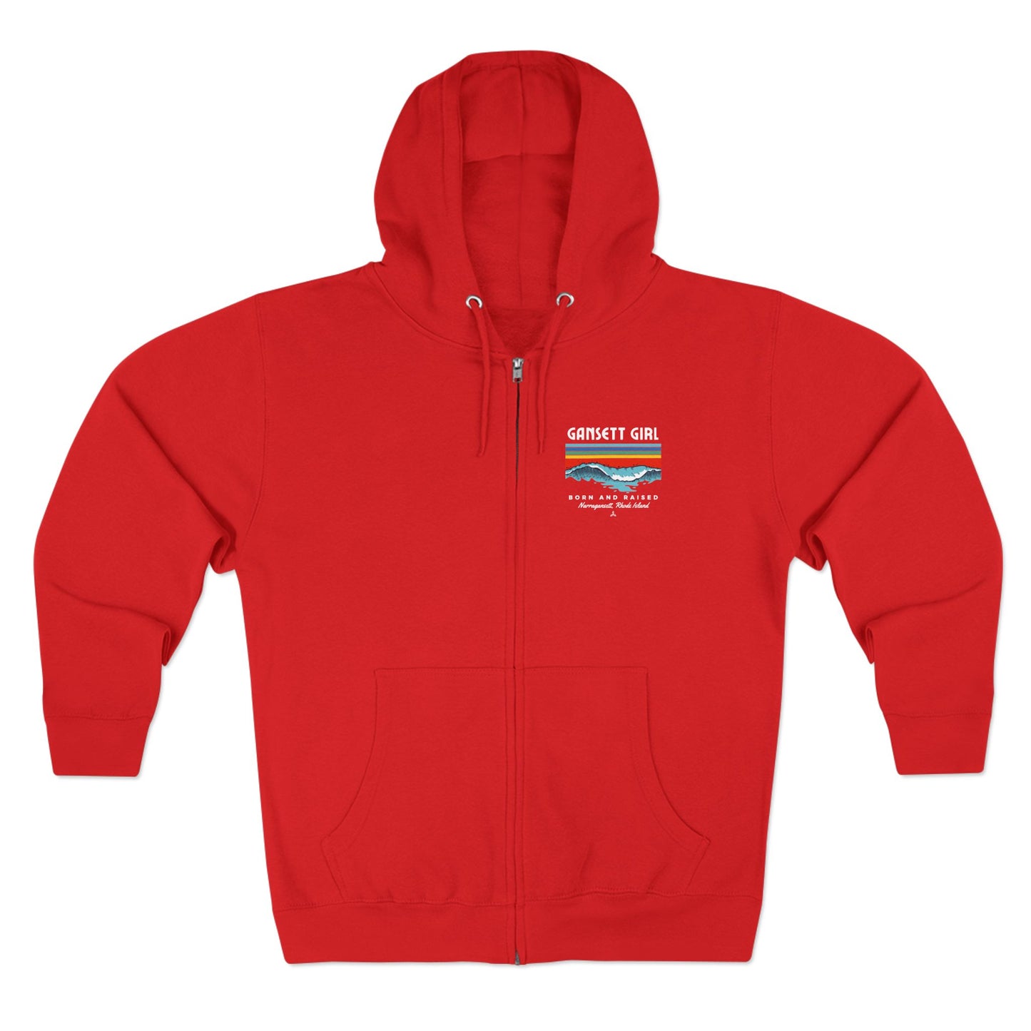 Gansett Born & Raised Unisex Zip Hoodie