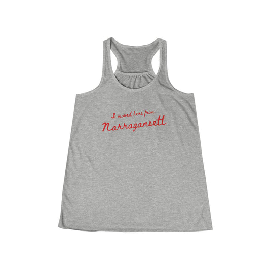 I Moved Here From Narragansett - Racerback Tank