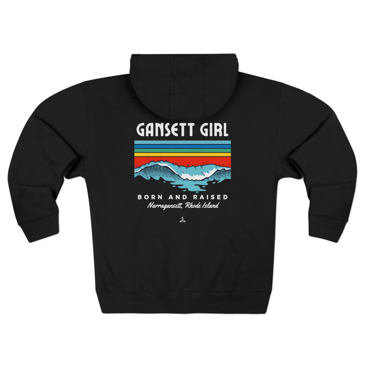 Gansett Born & Raised Unisex Zip Hoodie