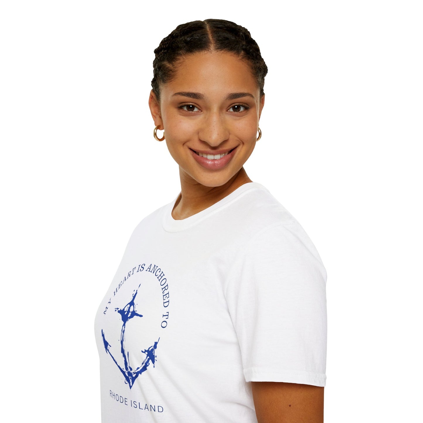 Anchored Heart Rhode Island Tee