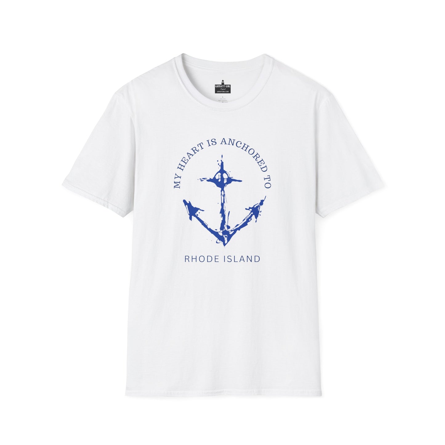 Anchored Heart Rhode Island Tee