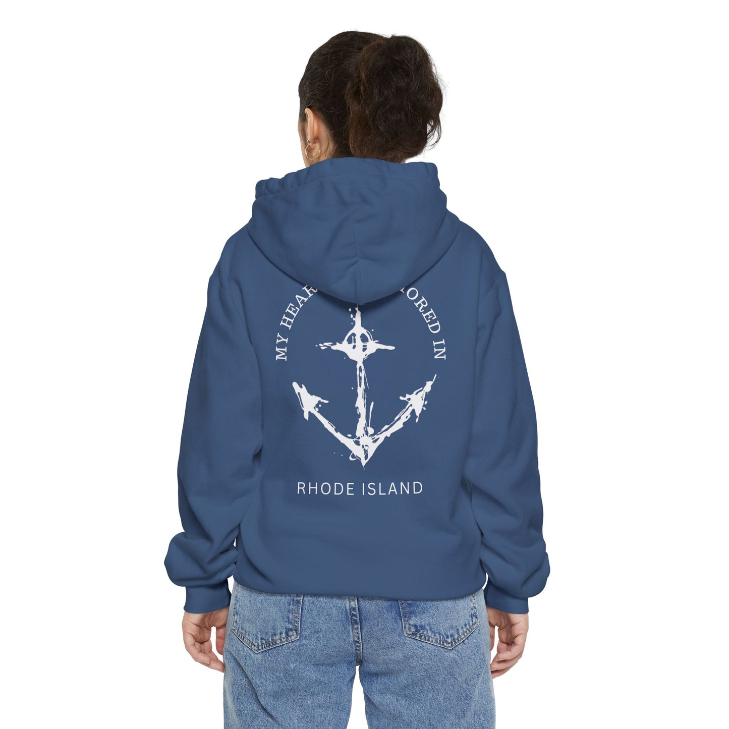 Anchored in Rhode Island Hoodie