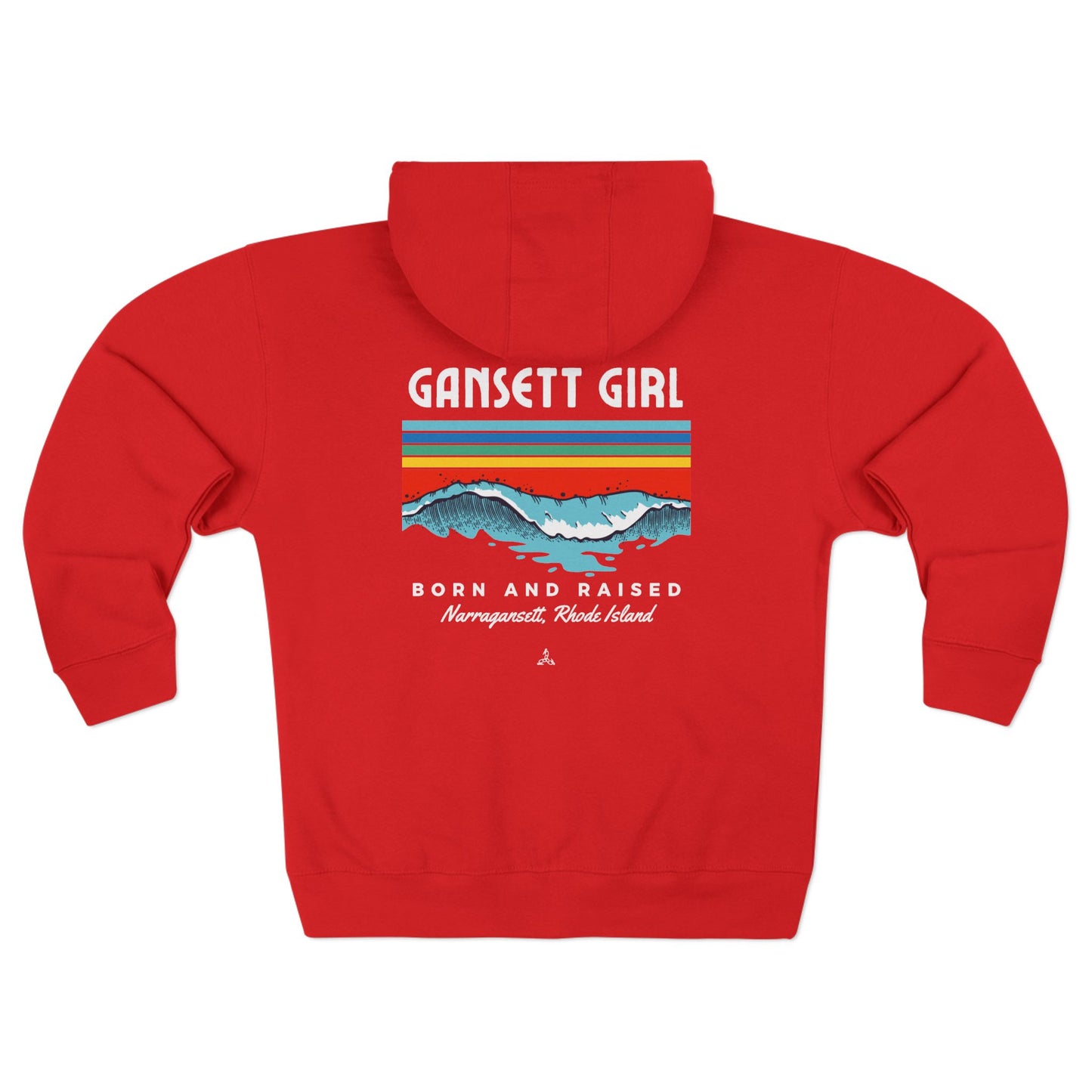 Gansett Born & Raised Unisex Zip Hoodie