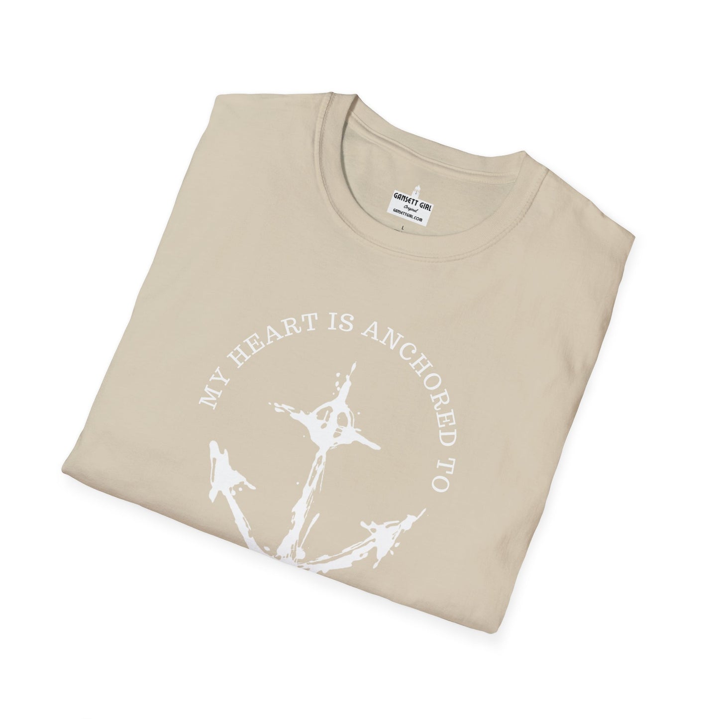 Anchored Heart Rhode Island Tee