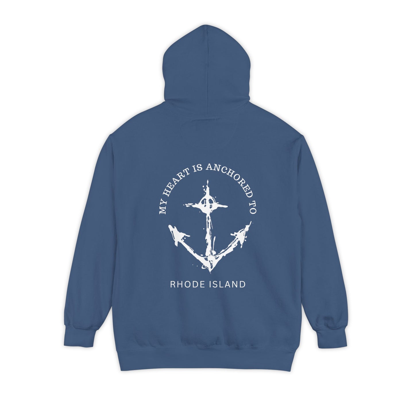 Anchored Heart Rhode Island Hoodie